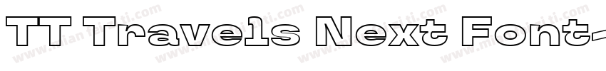 TT Travels Next Font字体转换